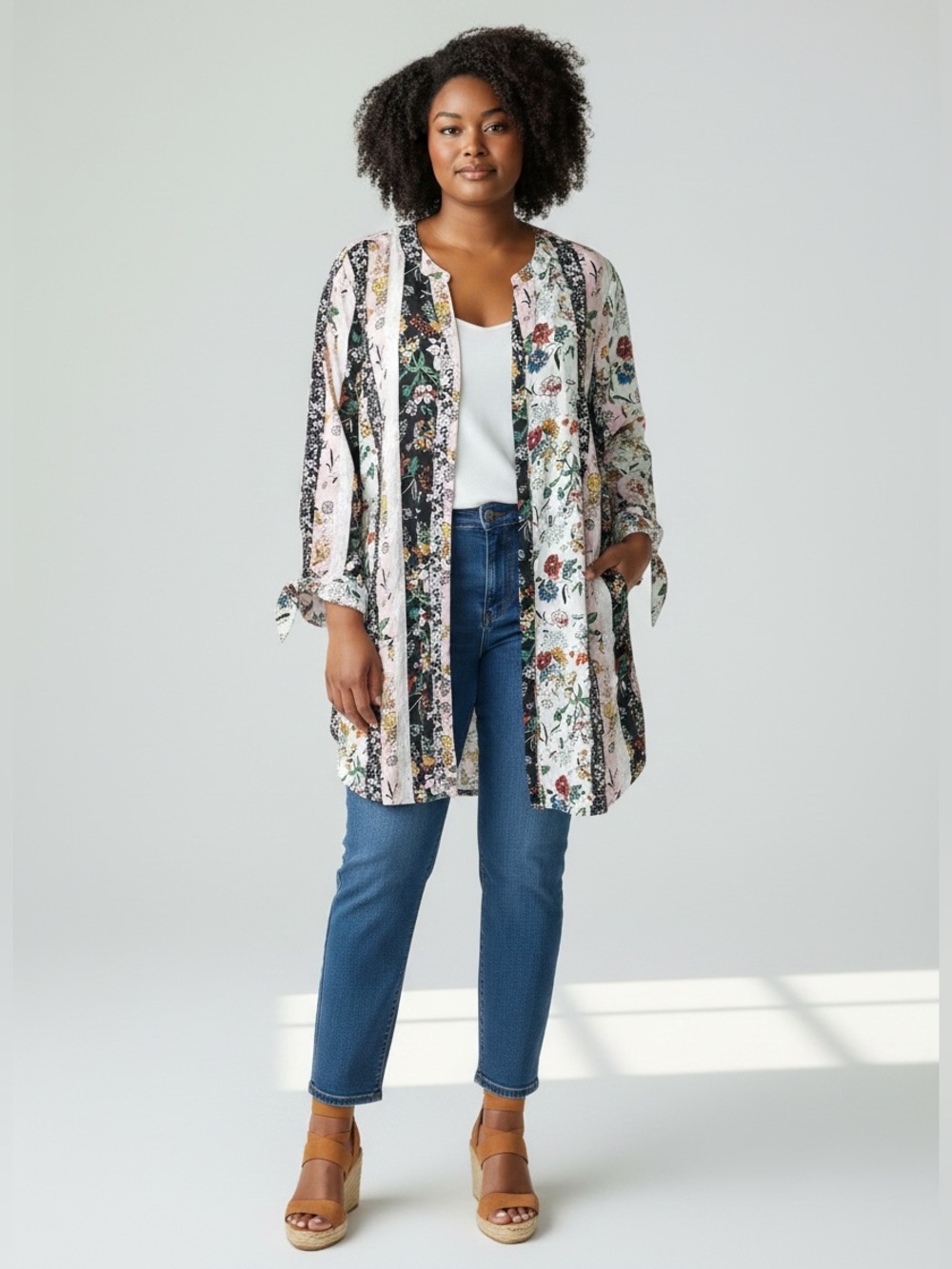 intro. Floral Print Button Down